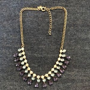 J. CREW Blue Crystal Necklace
